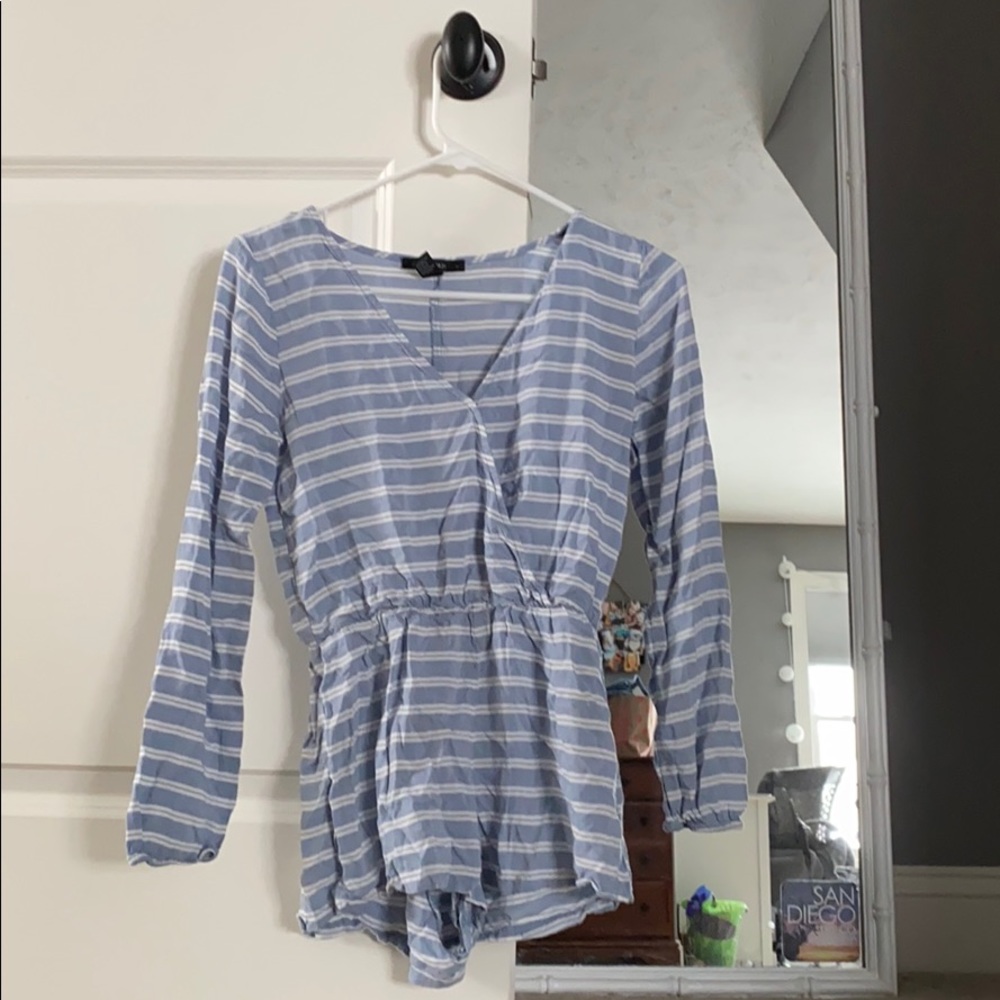 baby blue romper
